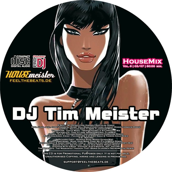 CD-Label: Housemeister Mix 260307