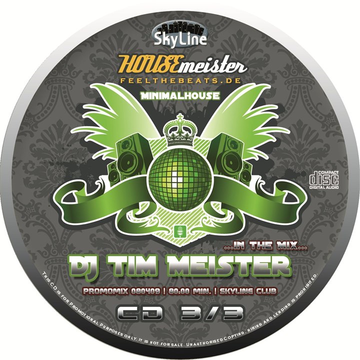 CD 3 des Housemeister Mix vom 8. April 2009