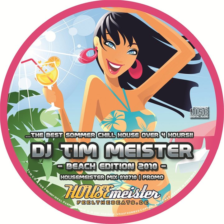 CD-Label: Housemeister Beach Mix 010710 CUT