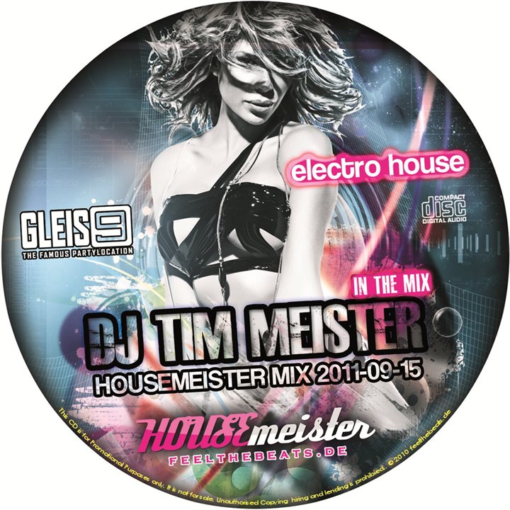 CD-Label: Housemeister Mix 2011-09-15